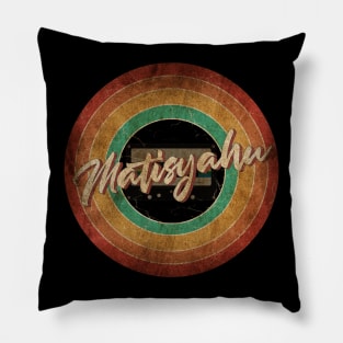 Matisyahu Vintage Circle Art Pillow