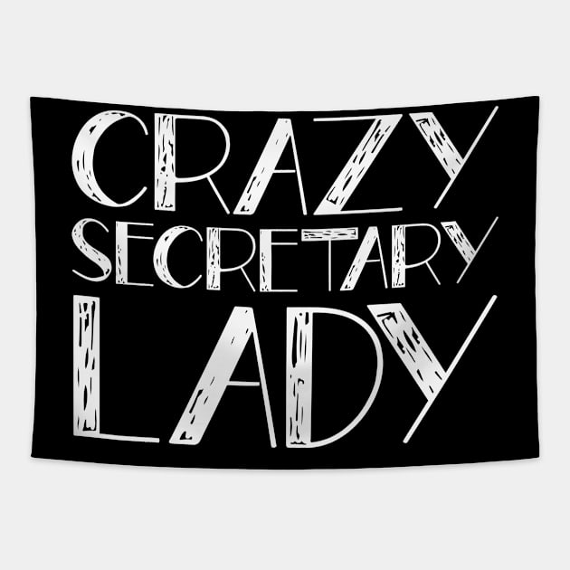 Crazy Secretary Lady Tapestry by TheBestHumorApparel