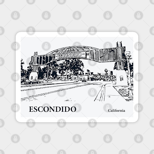 Escondido - California Magnet by Lakeric