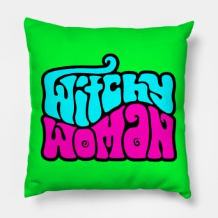 Witchy Woman Word Art Pillow