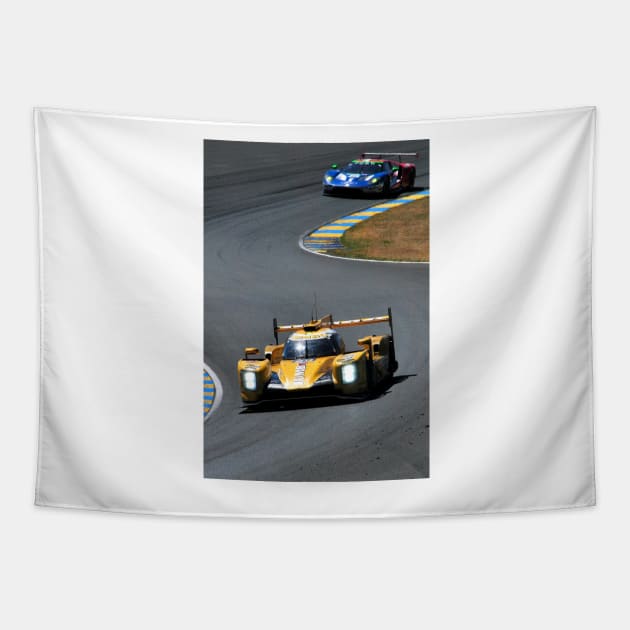 Dallara P217-Gibson Sports Motor Car Tapestry by AndyEvansPhotos