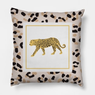 Modern Leopard Print Pillow