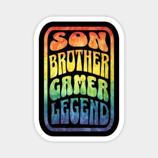 Son Brother Gamer Legend Magnet