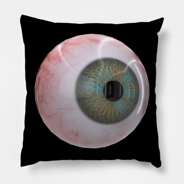 Eyeball Pillow by Randomart