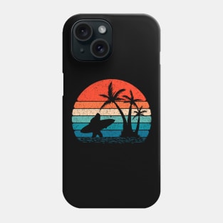 Bigfoot Surfing Sasquatch Surfer Phone Case