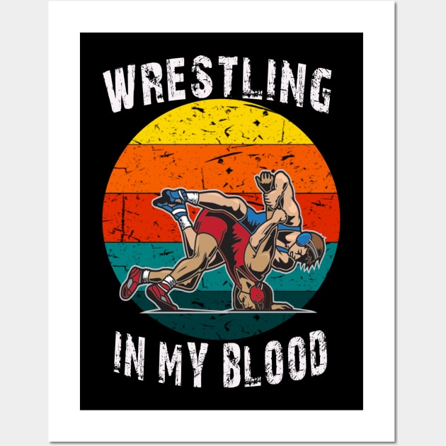 Personalized Wrestling Gift Wrestler Art Print Wrestling -  Portugal