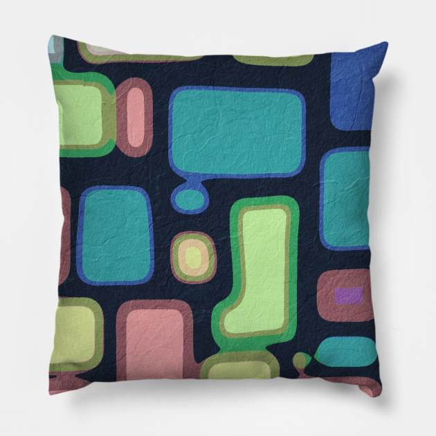 Coloured Blocks Pillow by ScribbleStudioni