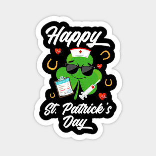 Shamrock Nurse Happy St. Patrick's Day Magnet