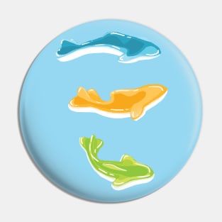 Three gummy sharks Pin