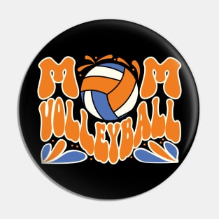 Volleyball Mom Pin