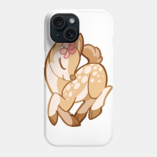 Cute little deer with flower Phone Case