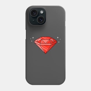 Diamond Cartoon Illustration Phone Case