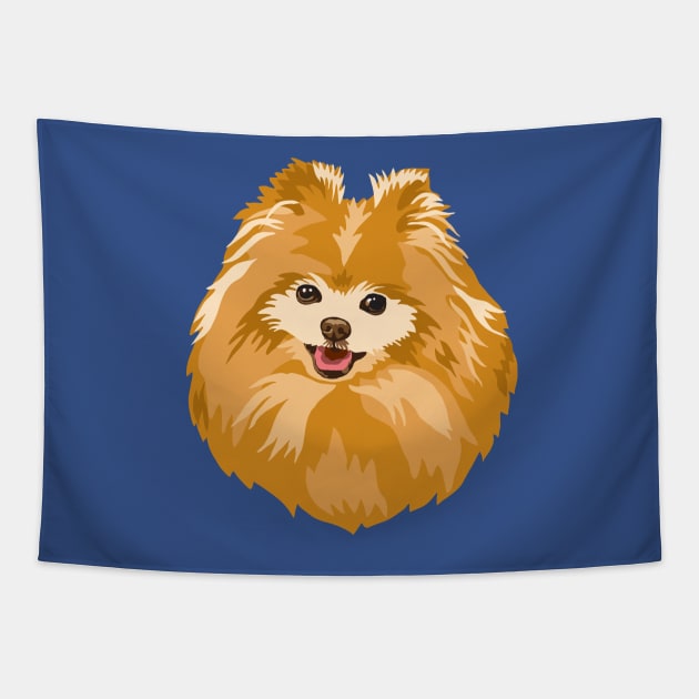 Pomeranian Tapestry by MichellePhong