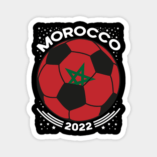 Morocco Flag Soccer Football Team Magnet