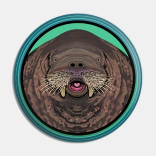 Walrus Circle Pin