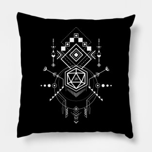 Minimalist D20 Dice Polyhedral Dice Set Collector Pillow