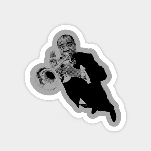 Louis Armstrong Magnet by CHROME BOOMBOX