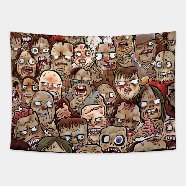 Zombies Tapestry by Grasdal