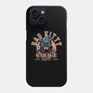 Bad Kitty Garage 2 sided Tshirt Phone Case