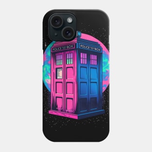 Vaporwave Tardis Phone Case