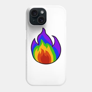 Rainbow Flame Phone Case