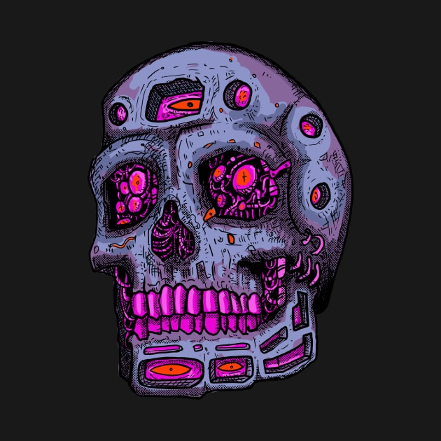 Cyberpunk Skull by TOKEBI