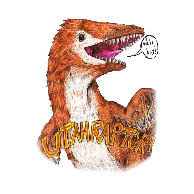 Utahraptor by Fudepwee