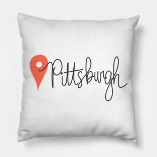 Pittsburgh Location Pin Pillow