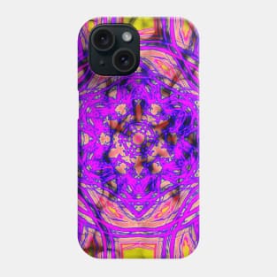 Pink kaleidoscopes in abstract landscape Phone Case