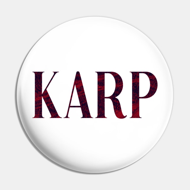 Karp - Simple Typography Style Pin by Sendumerindu