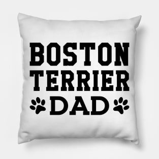 Boston Terrier Dad Pillow