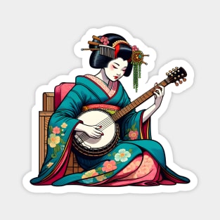 Banjo geisha Magnet