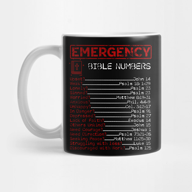 Bible Emergency Hotline Numbers Cool Christian S Coffee Mug by Noirty  Designs - Pixels