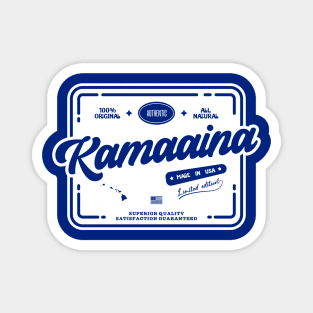 Authentic Kamaaina Cool Vintage Light Stamp Print Hawaii Resident Gift Magnet