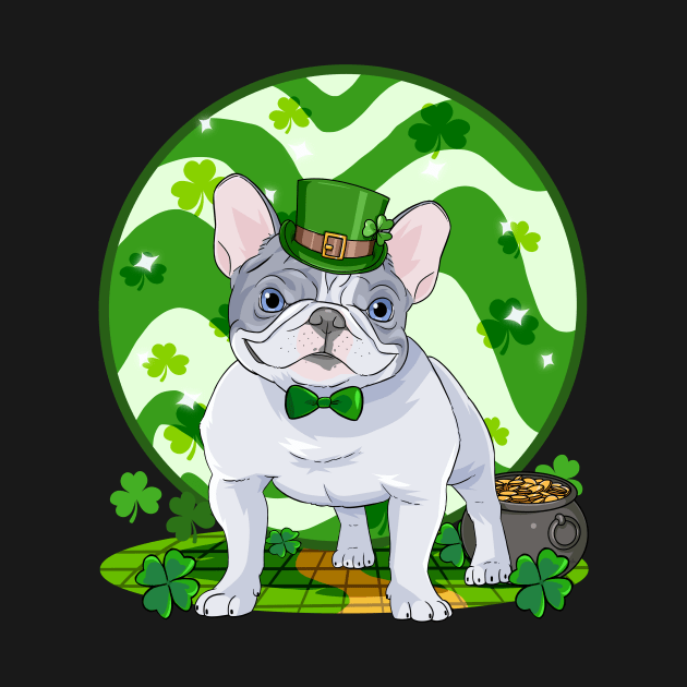 French Bulldog Dog St Patricks Day Irish Leprechaun by Noseking