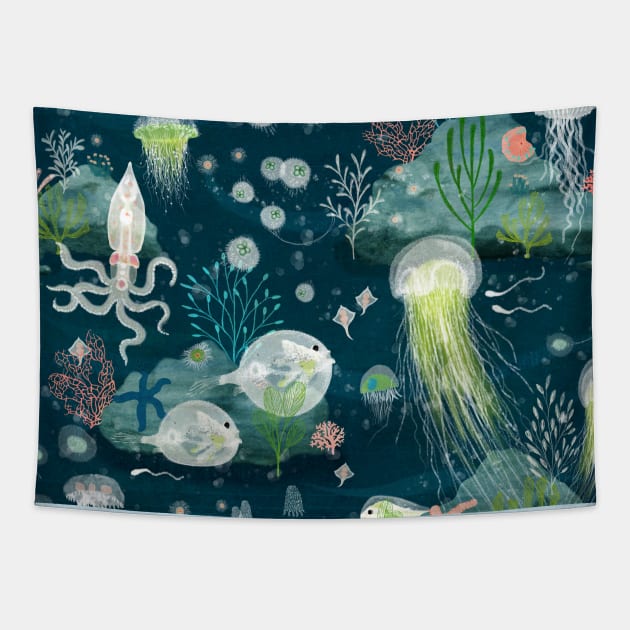 Lumo Tapestry by katherinequinnillustration