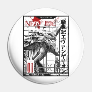 Evangelion Illustration - EVA 01 Pin