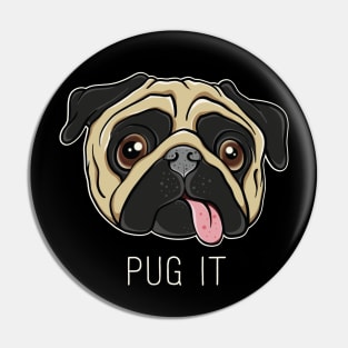 Sarcastic Quote Potato Dog Pug Face Pin