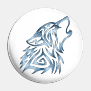 Tribal Howl Steel Pin