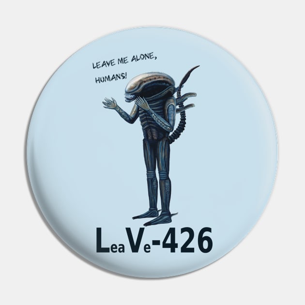 Xenomorph Print: LeaVe-426 Pin by SPACE ART & NATURE SHIRTS 