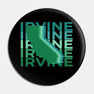 Irvine California Green Repeat Pin