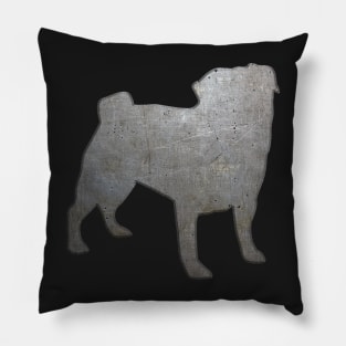 Metal Pug Pillow