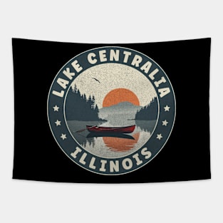 Lake Centralia Illinois Sunset Tapestry