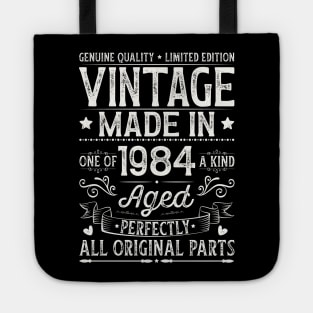 Vintage 1984 40th Birthday Tote