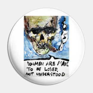 SKULLS QUOTING OSCAR WILDE .1 Pin