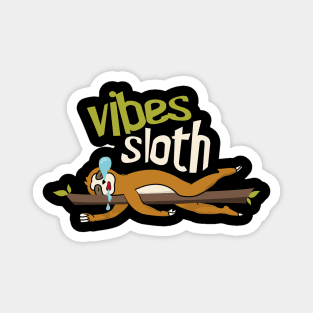 Vibes Sloth Magnet