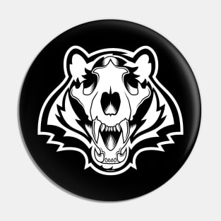 Bengals Skull - WHITE Pin