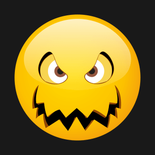 Hallows Eve T-shirt Creepy Halloween Pumpkin Smiley T-Shirt