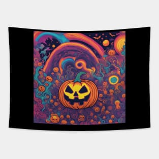 Pumpkin head Tapestry