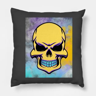 Cool Smiling Skull Pillow